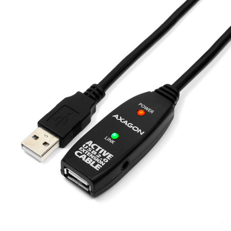 Rallonge USB 2.0 amplifiée Axagon ADR-210 M F 10m