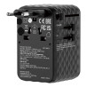 Adaptateur universel de voyage Verbatim Charge'n'Travel 100W (Noir)