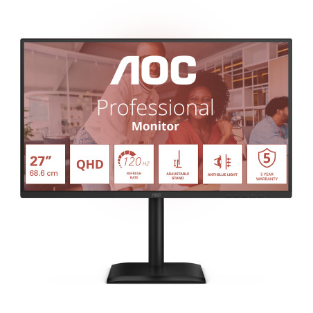 Ecran 27" AOC Q27E4U Quad HD 120Hz (Noir)