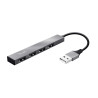 Hub USB 2.0 Trust Halyx - 4 ports (Gris)