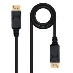 Câble DisplayPort 1.2 Nanocable 1m M M (Noir)
