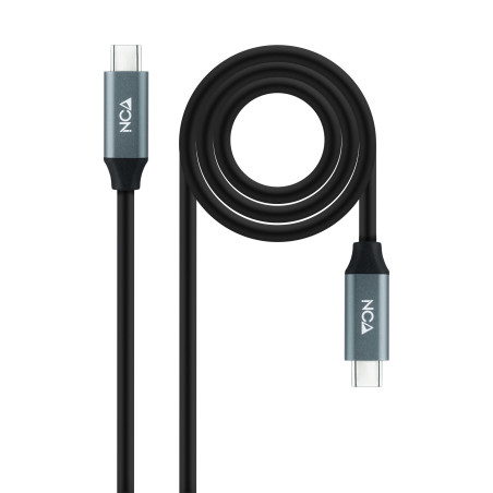 Câble Nanocable USB-C 3.2 M M 3m 100W (Noir Gris)