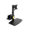 Support écran à fixer Tooq DB1128TN 17"-27" (6kg max) avec support mini-PC (Noir)