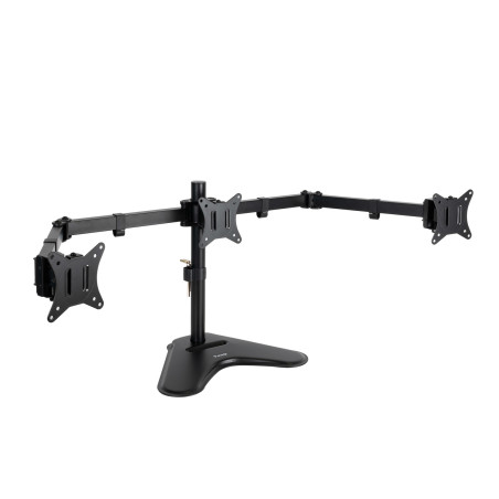 Support triple-écran à poser Tooq DB1704TN 13"-27" (7kg max) (Noir)