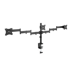 Support triple-écran à fixer Tooq DB1327TN 13"-27" (8kg max) (Noir)