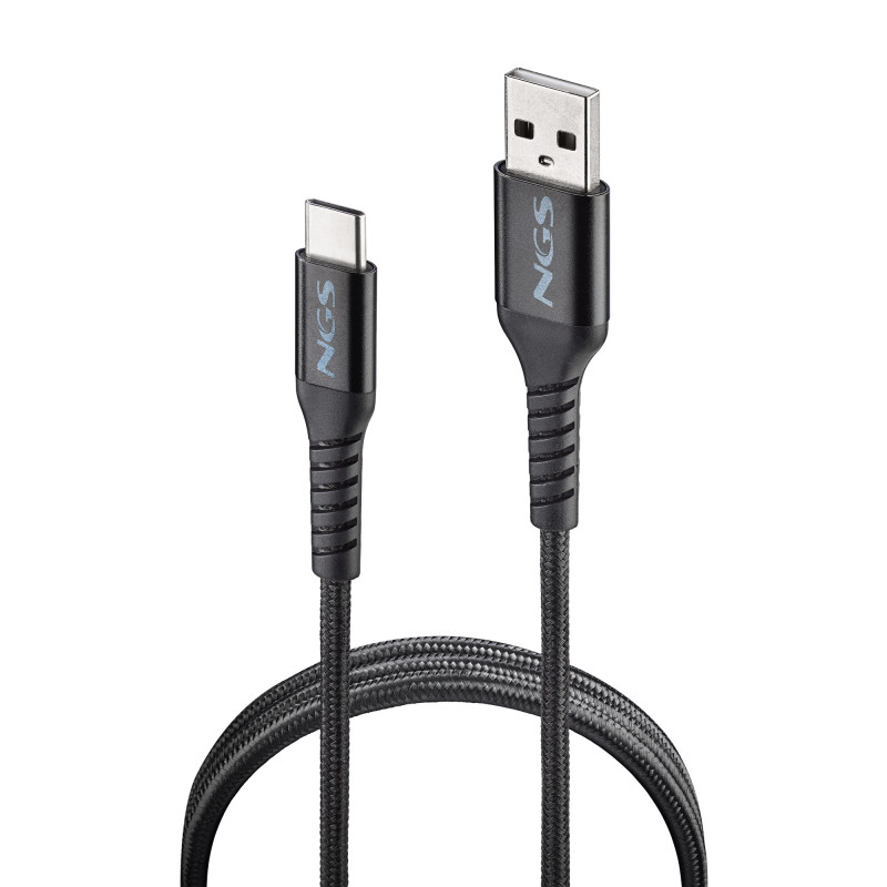 Cable NGS Knot USB-A C M M 1m (Noir)