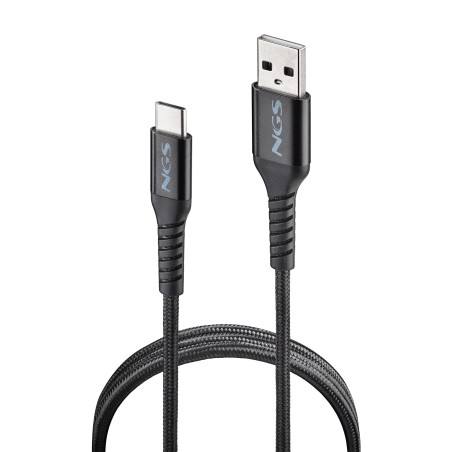 Cable NGS Knot USB-A C M M 1m (Noir)