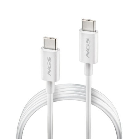 Cable NGS Zyro USB-C M M 1m 60W (Blanc)