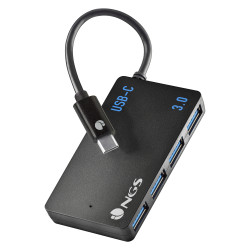 Hub USB-C 3.0 NGS Wonder iHub4 - 4 ports (Noir)