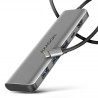 Adaptateur USB-C 3.0 Axagon HMC-5H vers HDMI, 4x USB-A C (Gris)