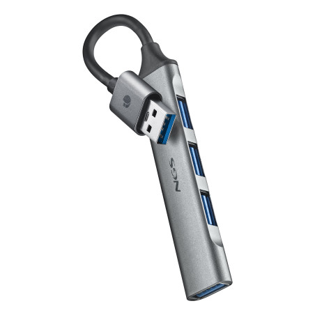 Hub USB 3.2 NGS iHub4 Micro- 4 ports (Gris)