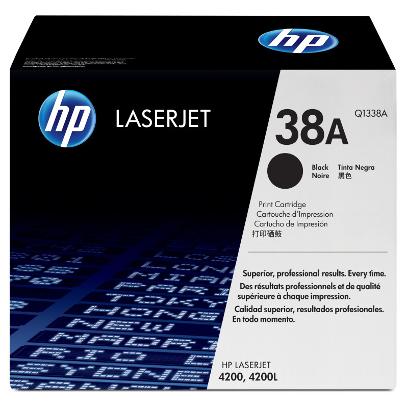Toner Noir HP 38A (Q1338A) - 12000 pages
