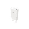 Chargeur secteur Nanocable 2x USB-C  25W (Blanc)