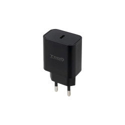Chargeur secteur TooQ TQWC-PDUSBC20 1 port USB-C 20W (Noir)