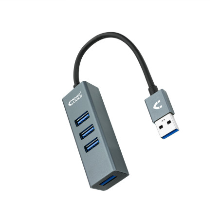 Hub USB 3.0 Nanocable - 4 ports (Gris)