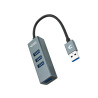 Hub USB 3.0 Nanocable - 4 ports (Gris)
