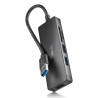 Hub USB-C 3.0 NGS iHub Reader - 3 ports USB-A + lecteur de cartes (Gris)