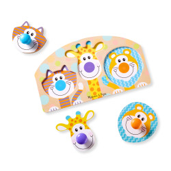 Puzzle en bois Melissa & Doug - Animaux Safari