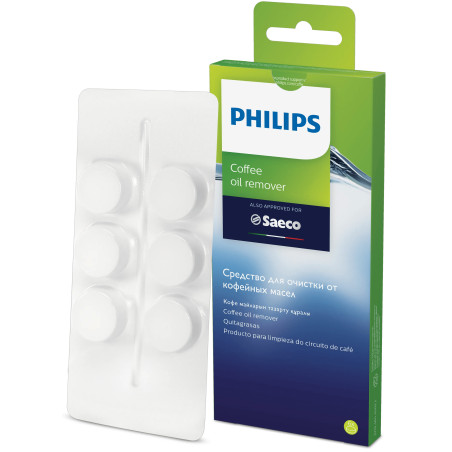 Lot de 6 Pastilles dégraissantes Philips CA6704 pour machines à café