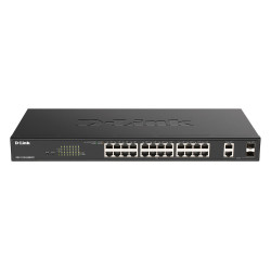 D-Link Switch DGS-1100-26MPV2 24xGBit 2xSFP 19" Managed PoE+ (370W)