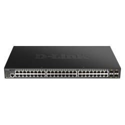 D-Link Switch DGS-1250-52XMP 48xGBit 4xSFP+ PoE (370W) 19" Managed