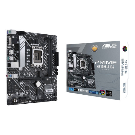 ASUS PRIME H610M-A D4-CSM S1700 DDR4 DP-HDMI-VGA 2xM.2 µATX