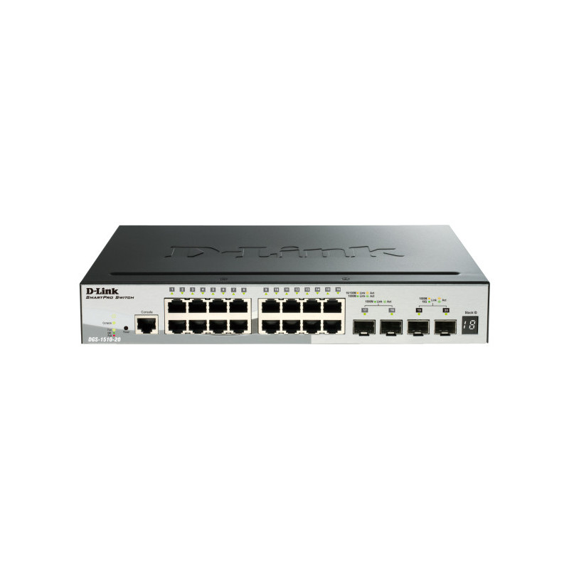 D-Link Switch DGS-1510-52XMP E 48xGBit PoE (370W) 4xSFP+