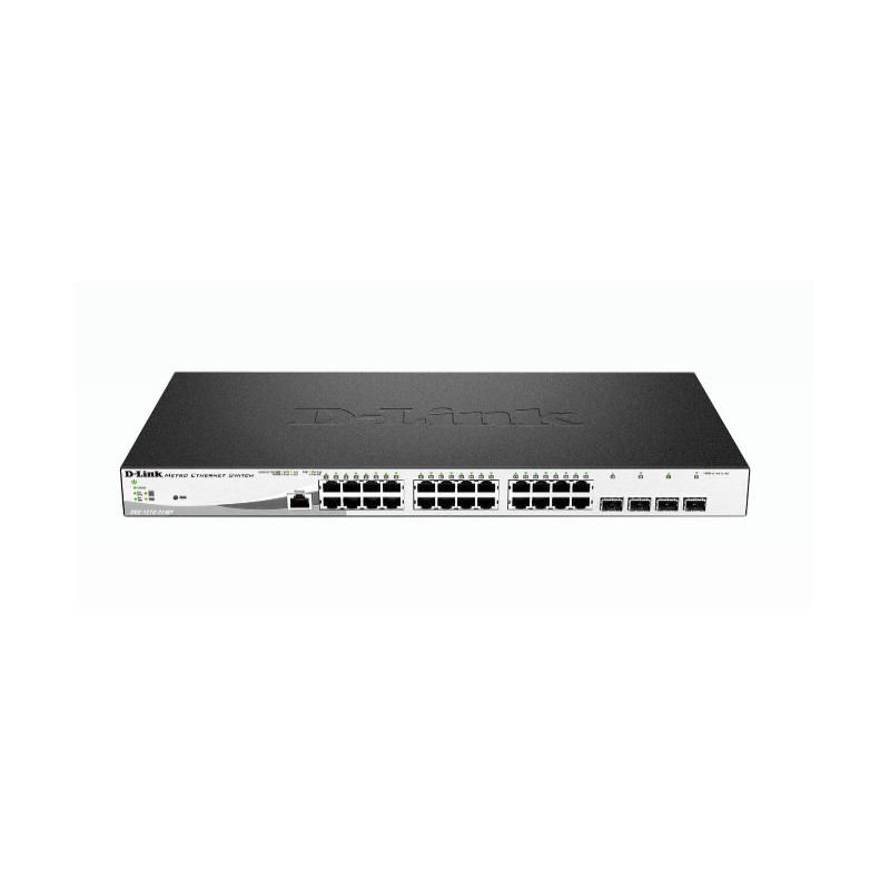 D-Link Switch DGS-1210-28MP E 24xGBit 4xSFP 19" Managed PoE (370W)