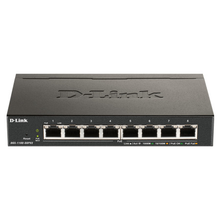 D-Link Switch DGS-1100-08PV2 8xGBit Managed PoE (64W)