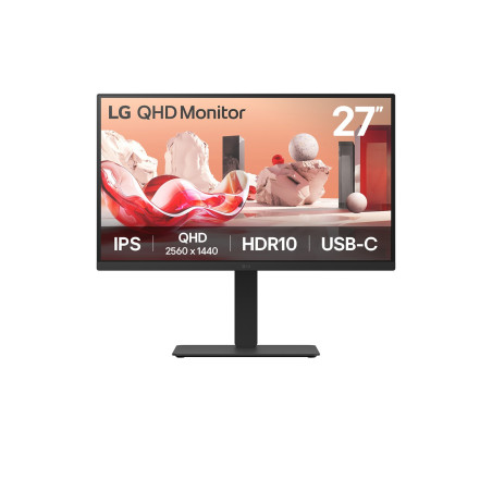 LG LCD 27BA75QB-B 27" black USB-C, KVM, Daisy Chain,RJ45