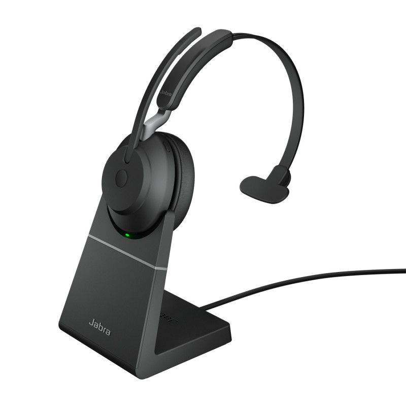 Jabra Headset Evolve2 65 UC MONO Link 380a avec Ladestation