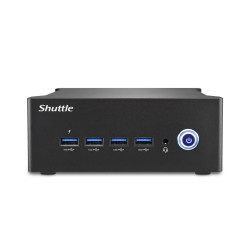 Shuttle Barebone NT10H5 Black (Core Ultra 5-125H) 24 7, Dual Video, Ultra HD