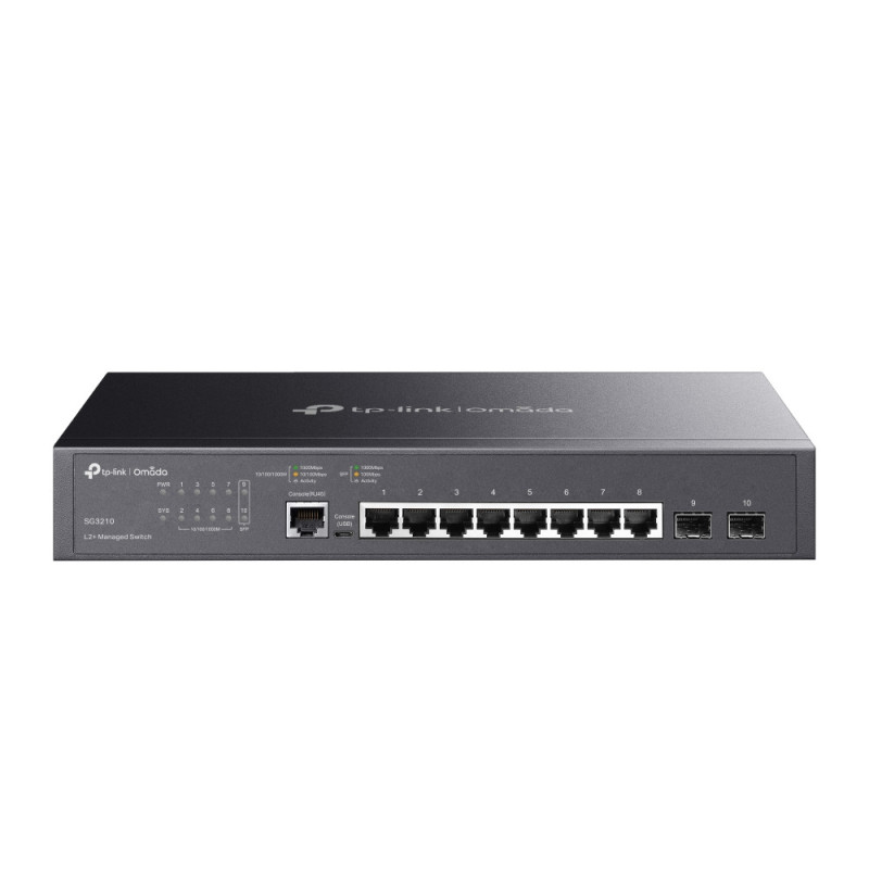 TP-LINK Switch SG3210 8xGBit+2xSFP Man. 19"