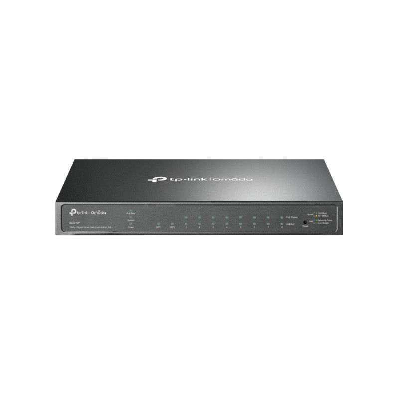 TP-LINK Switch SG2210P 8xGBit 2xSFP Managed PoE+ (53W)