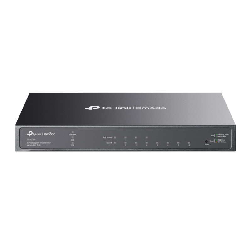TP-LINK Switch SG2008P 8xGBit Managed (4x PoE+) 62W