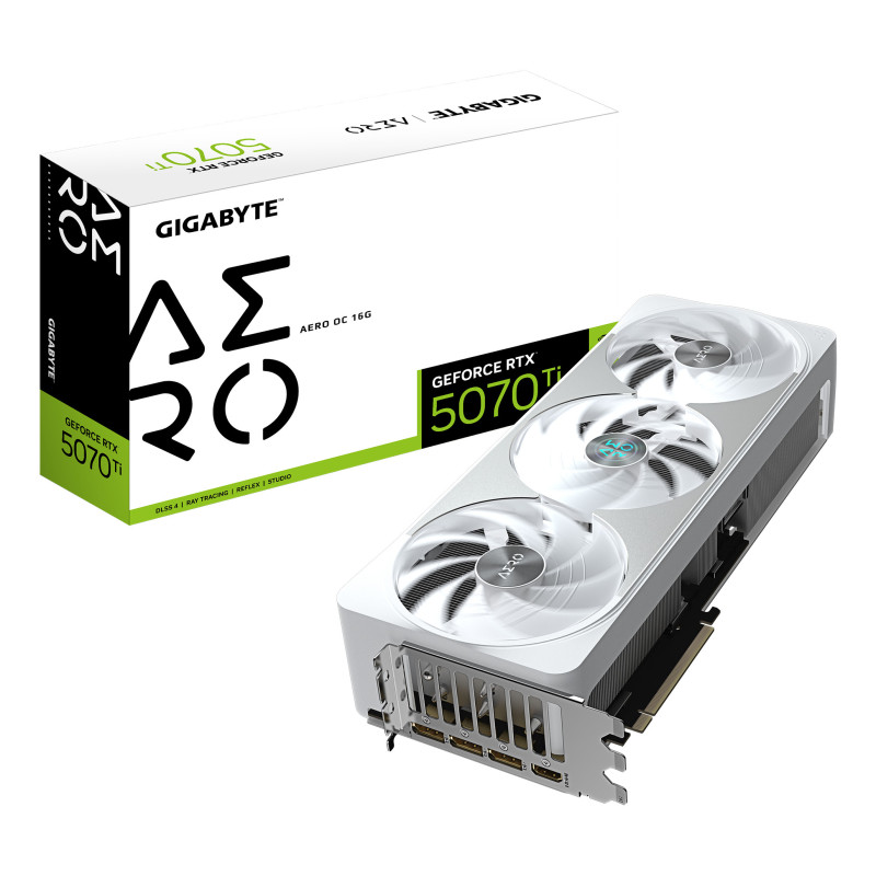 GIGA VGA 16GB RTX5070TI AERO-OC-16G 3xDP HDMI GeForce RTX 5070 Ti AERO OC 16G