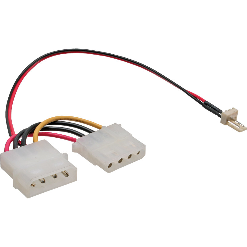 inLine®ventilateur Adapterkabel 3pol ventilateur an 4Pol alimentation
