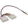 inLine®ventilateur Adapterkabel 3pol ventilateur an 4Pol alimentation