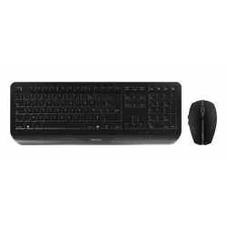 CHERRY Desktop GENTIX [FR] Wireless black noir Frankreich