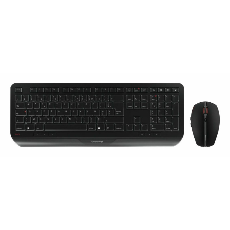 CHERRY Desktop GENTIX [FR] Wireless black noir Frankreich