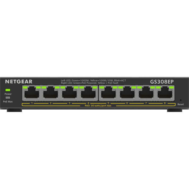 Netgear 8Port Switch 10 100 1000 GS308EP