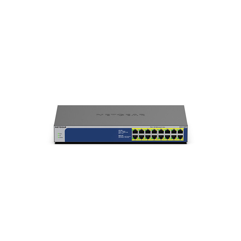 Netgear 16Port Switch 10 100 1000 PoE  GS516PP