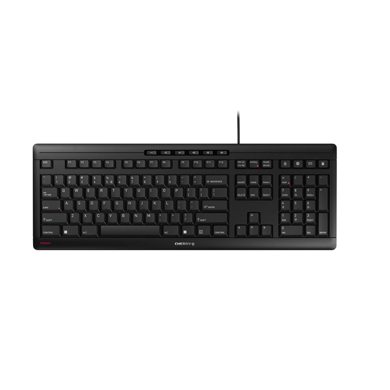 CHERRY Keyboard STREAM [US EU] black