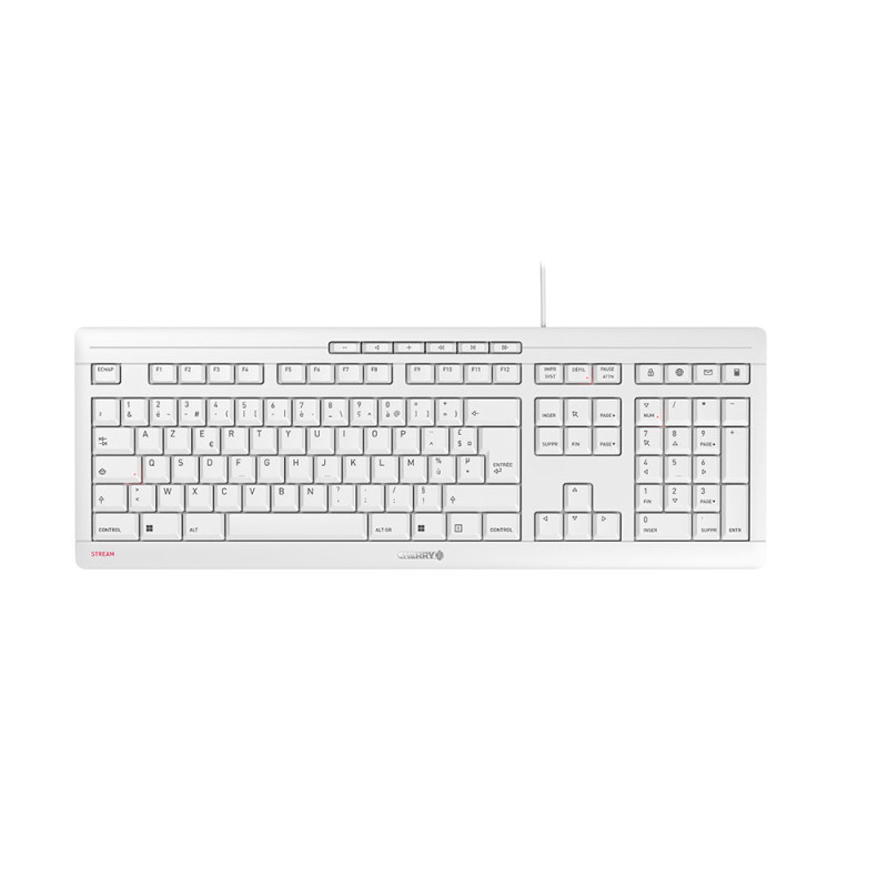 CHERRY Keyboard STREAM [FR] pale grey