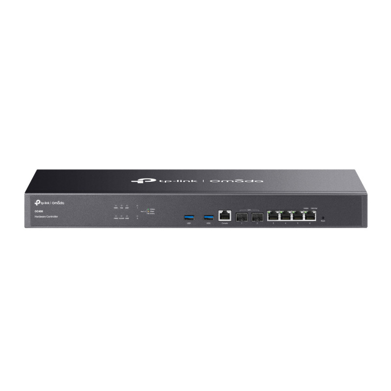 TP-LINK Omada Hardware Controller 2× 10GE SFP+ OC400 +++ Redundant power supplies, 4× GE RJ45, 2x USB 3.0