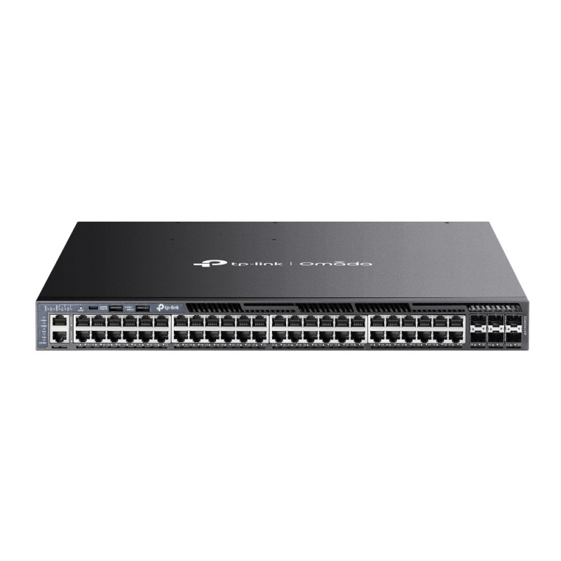 TP-LINK Switch SG6654XHP 48xGBit  6x10Gbit PoE+ Managed Layer 3 Rack Mountable, Omada SDN, 4 Fans