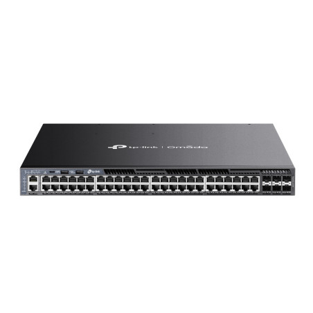 TP-LINK Switch SG6654XHP 48xGBit  6x10Gbit PoE+ Managed Layer 3 Rack Mountable, Omada SDN, 4 Fans