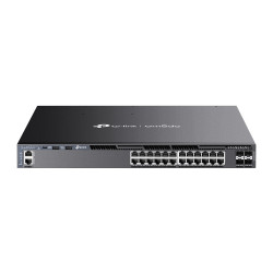 TP-LINK Switch SG6428XHP 24xGBit  4x10Gbit SFP+ PoE+ Managed Layer 3 Rack Mountable, Omada SDN, 4 Fans