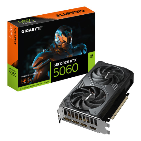 GIGA VGA 8GB RTX5060 WINDFORCE-MAX-OC 8GD 3xDP HDMI GeForce RTX 5060 WINDFORCE MAX OC 8G