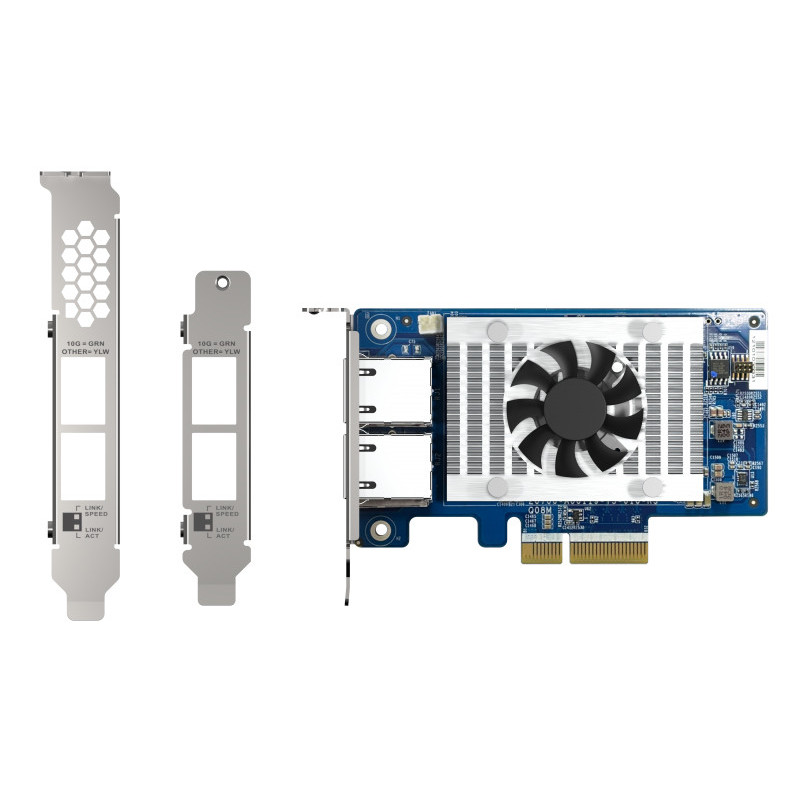 QNAP LAN Card 2x 10GbE RJ45 PCIe carte d’extension QXG-10G2T-X710